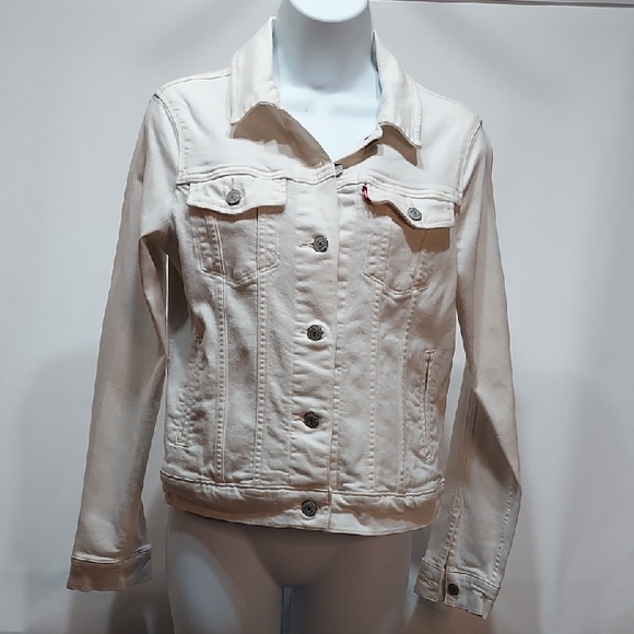 Levi's Women's Cream Jean Jacket - Picture 1 of 2